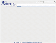 Tablet Screenshot of keelcottrelle.com